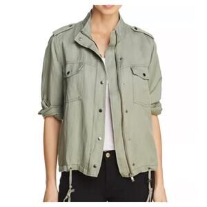 Rails Collins Sage Green Utility Military Jacket Medium Quiet Luxury Safari Chic